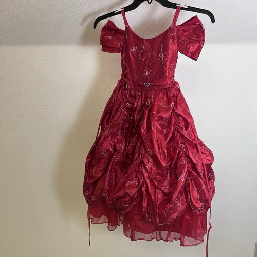 Vintage princess red ball - red,