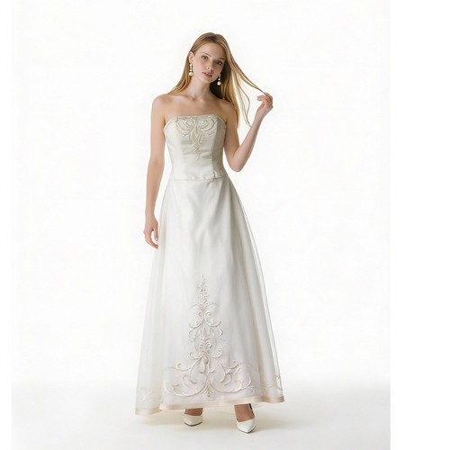 Michaelangelo ivory strapless - ivory,