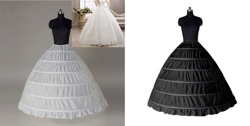 White black hoop - white/black, crinoline