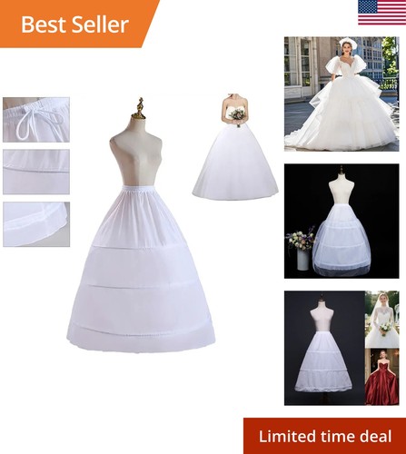 White petticoat hoop - petticoat, 3