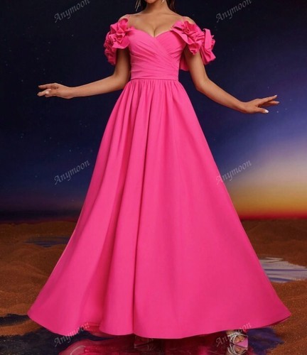 Hot pink gown with - hot,